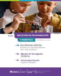 👾 ¡Arranca un nuevo curso en la Uni Popular de Sampacho!