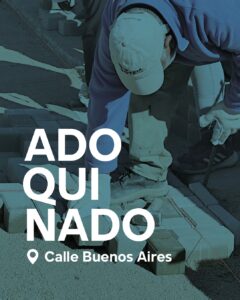 🚧 Finalizó el adoquinado de la calle Buenos Aires: una obra con y para la comunidad