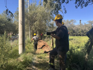 Comenzó la obra de gas natural en Barrio Pueblo Nuevo